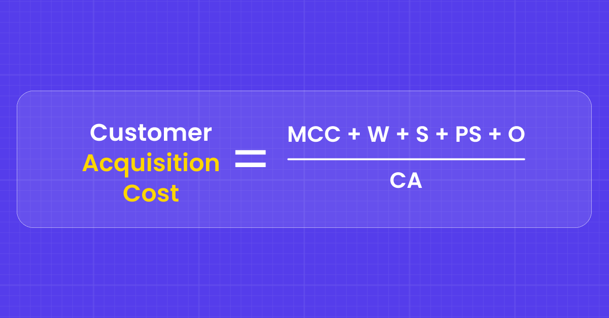 Customer Acquisition Cost Calculator | WebEngage