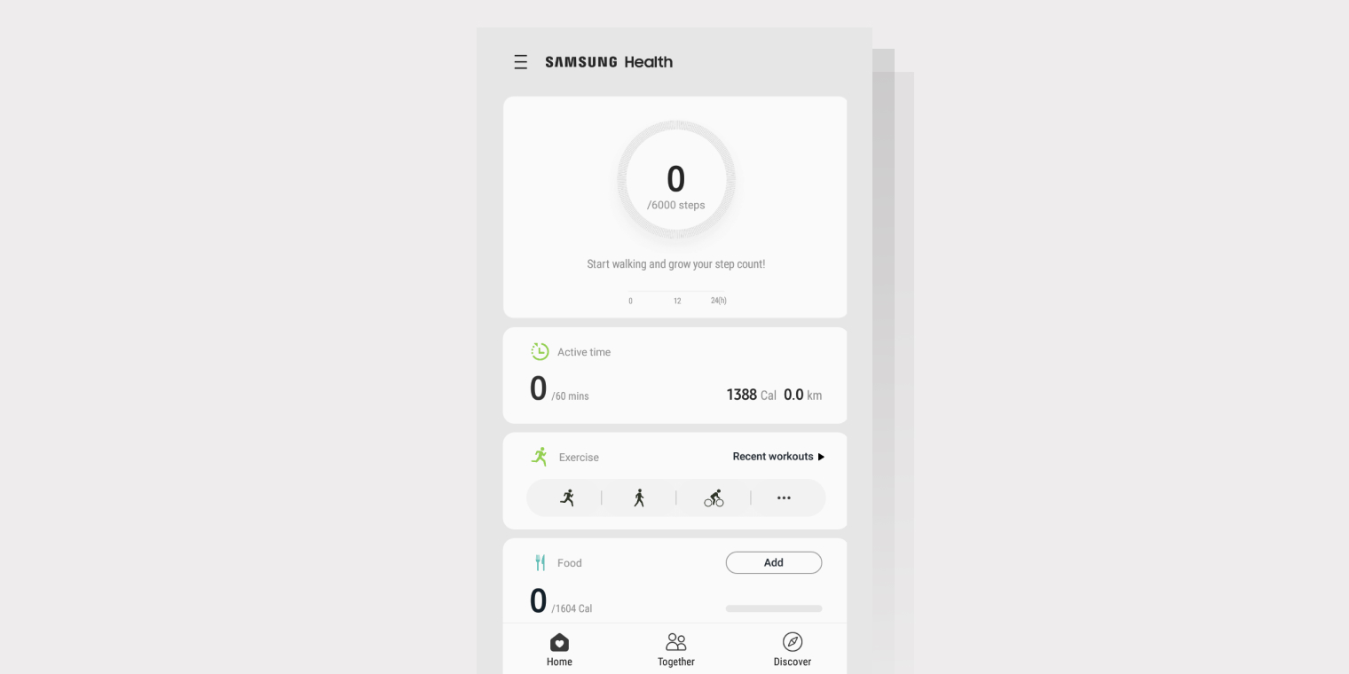 Samsung Health App Example | WebEngage