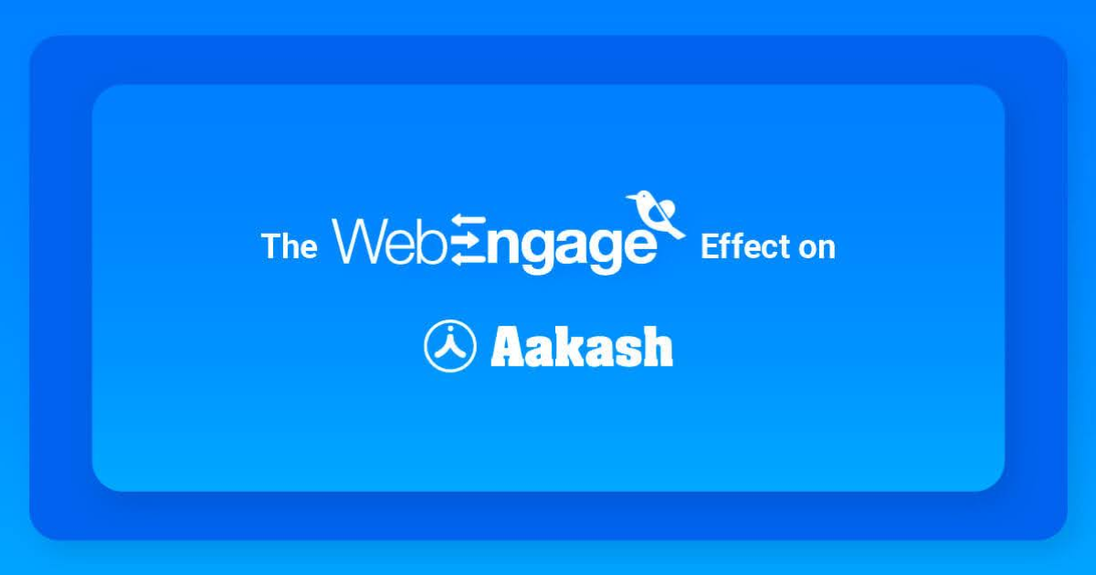 WebEngage effect on Aakash