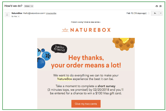 personalized ecommerce customer Feedback 