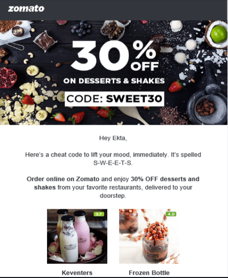 Zomato ad