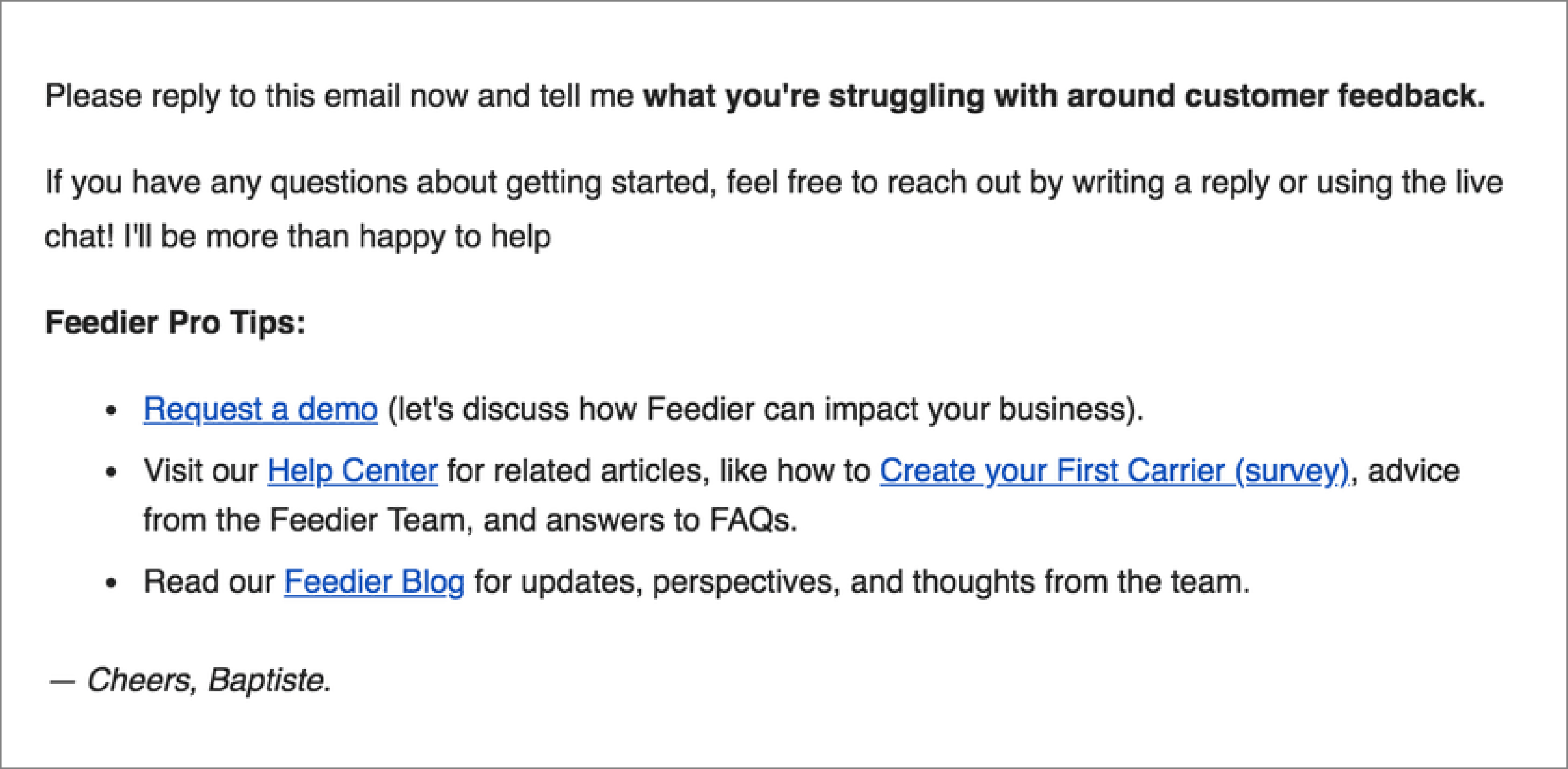 Feedier's Personalized Email Marketing | WebEngage