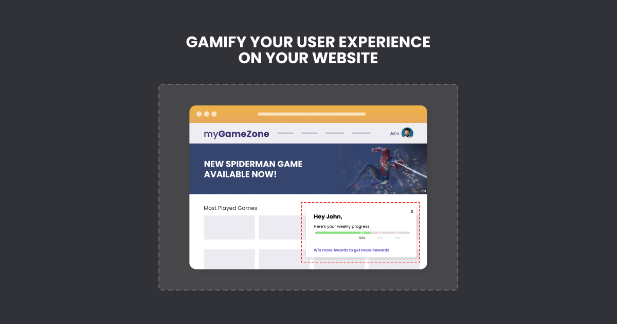 Gamify user experience