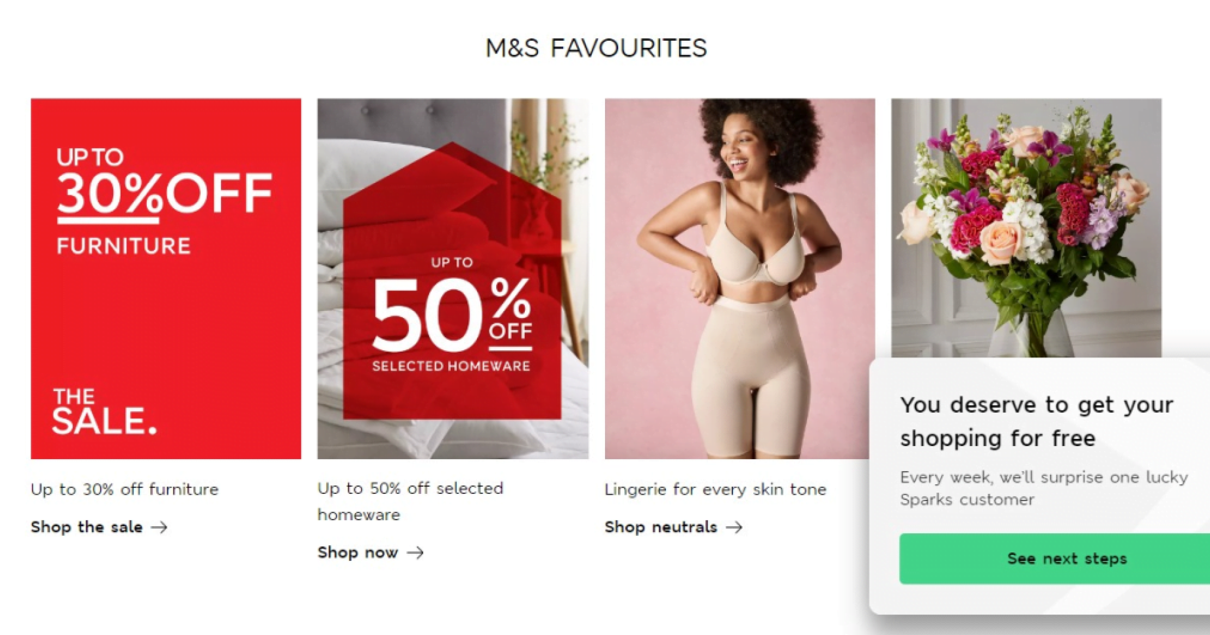 M&S lures with timely pop-ups