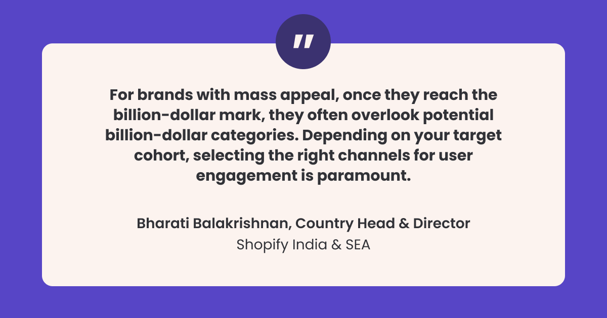 Bharati Balakrishnan, Country Head & Director, Shopify India & SEA for Cross-Selling and Upselling