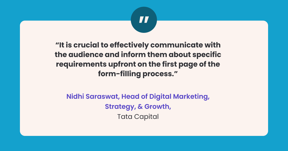 Nidhi Saraswat, Head of Digital Marketing, Strategy, & Growth, Tata Capital
