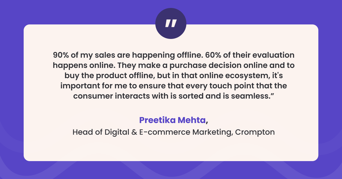 Preetika Mehta testimonial for FMCD stores