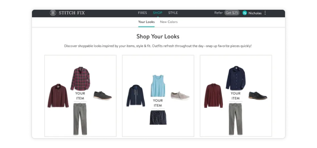 Stitch Fix: Personalized recommendations